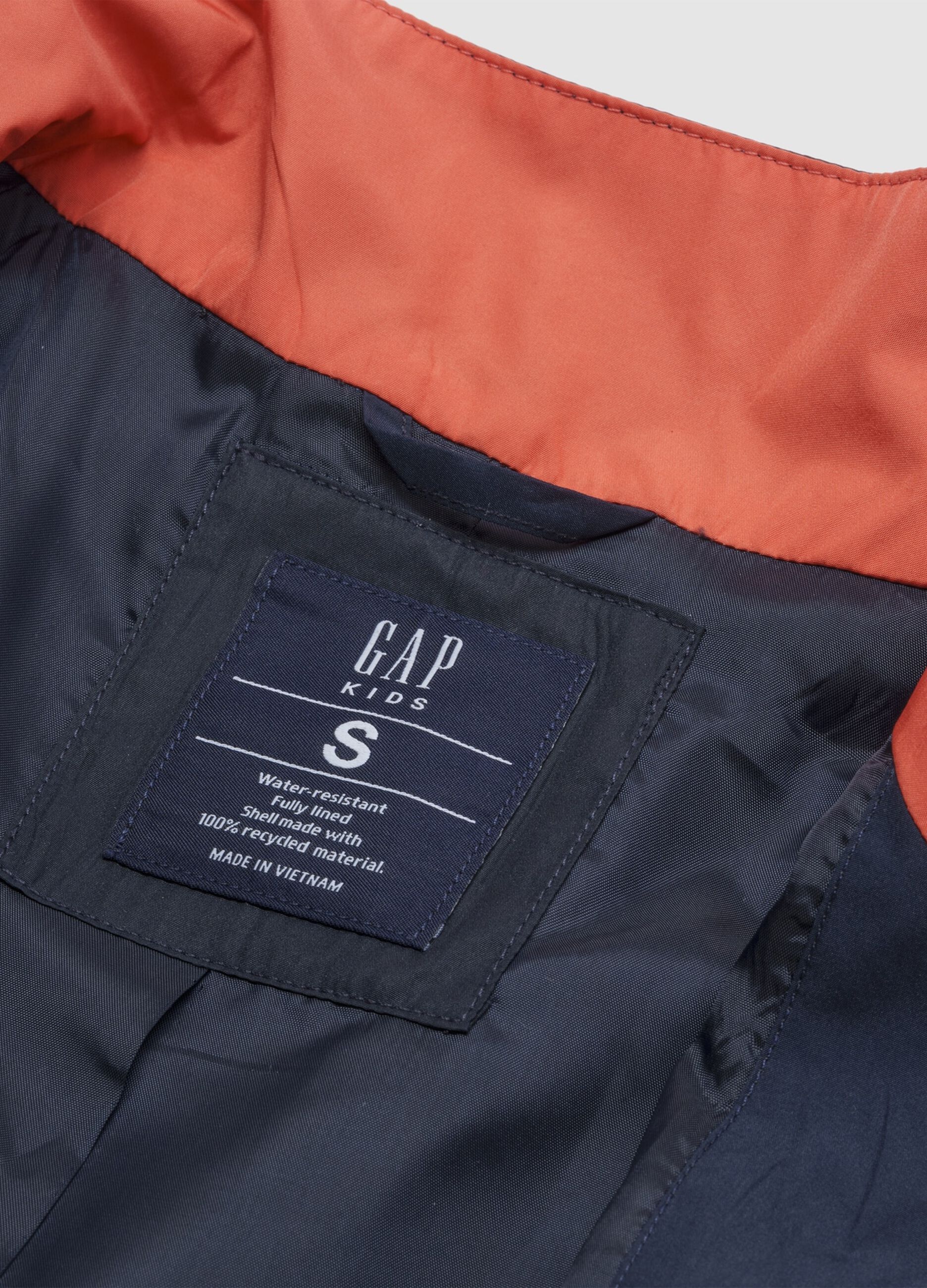 Giacca leggera blu con dettagli arancioni e grigi_3