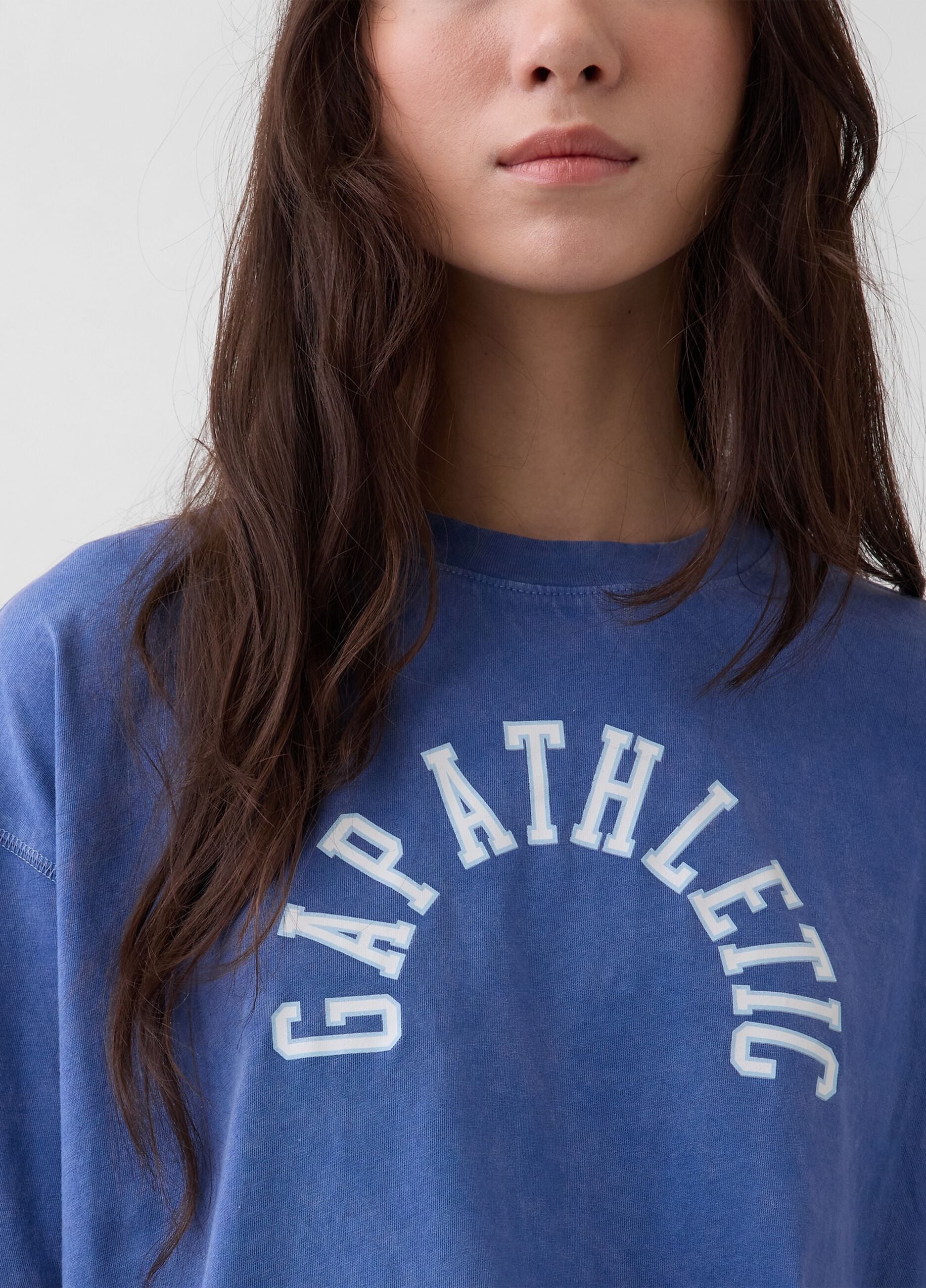 T-shirt a maniche corte in puro cotone con logo GAP