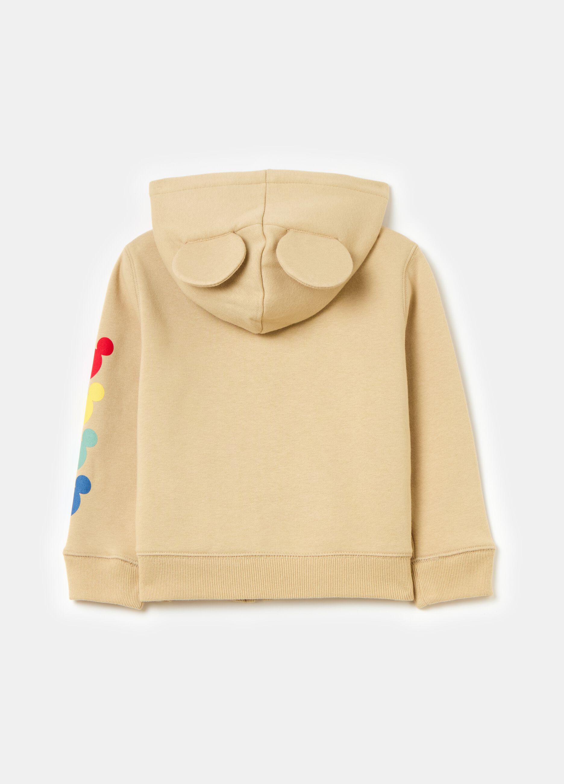 Full-zip sweatshirt with ears and Disney Mickey Mouse print_1