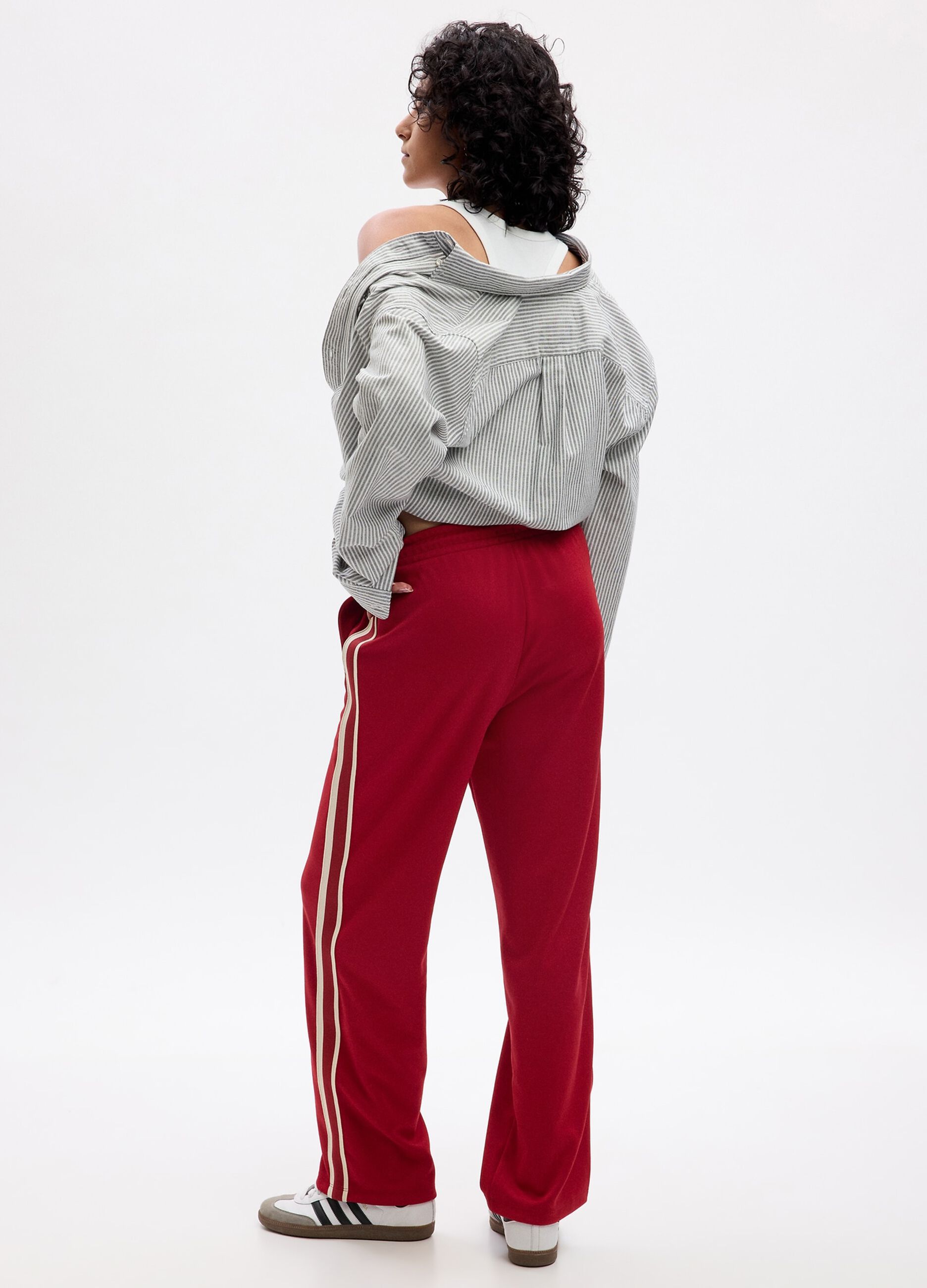 Straight-fit joggers with contrasting bands_1