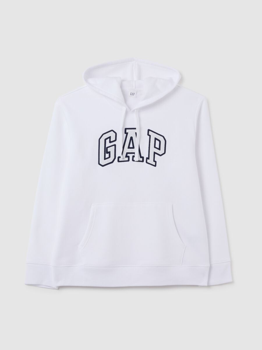 Felpa con cappuccio ricamo logo Donna_2