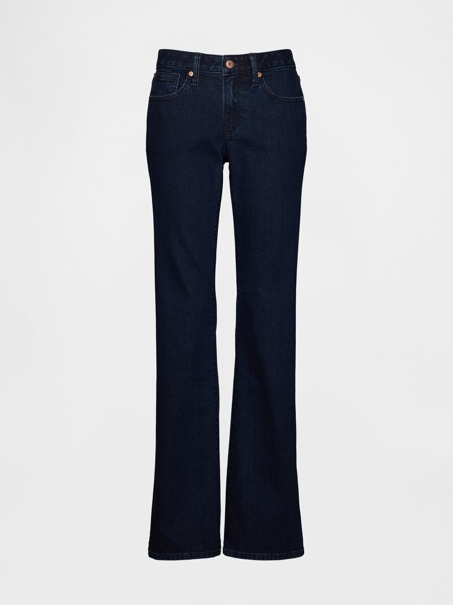 Pantaloni denim blu elasticizzati Donna_6