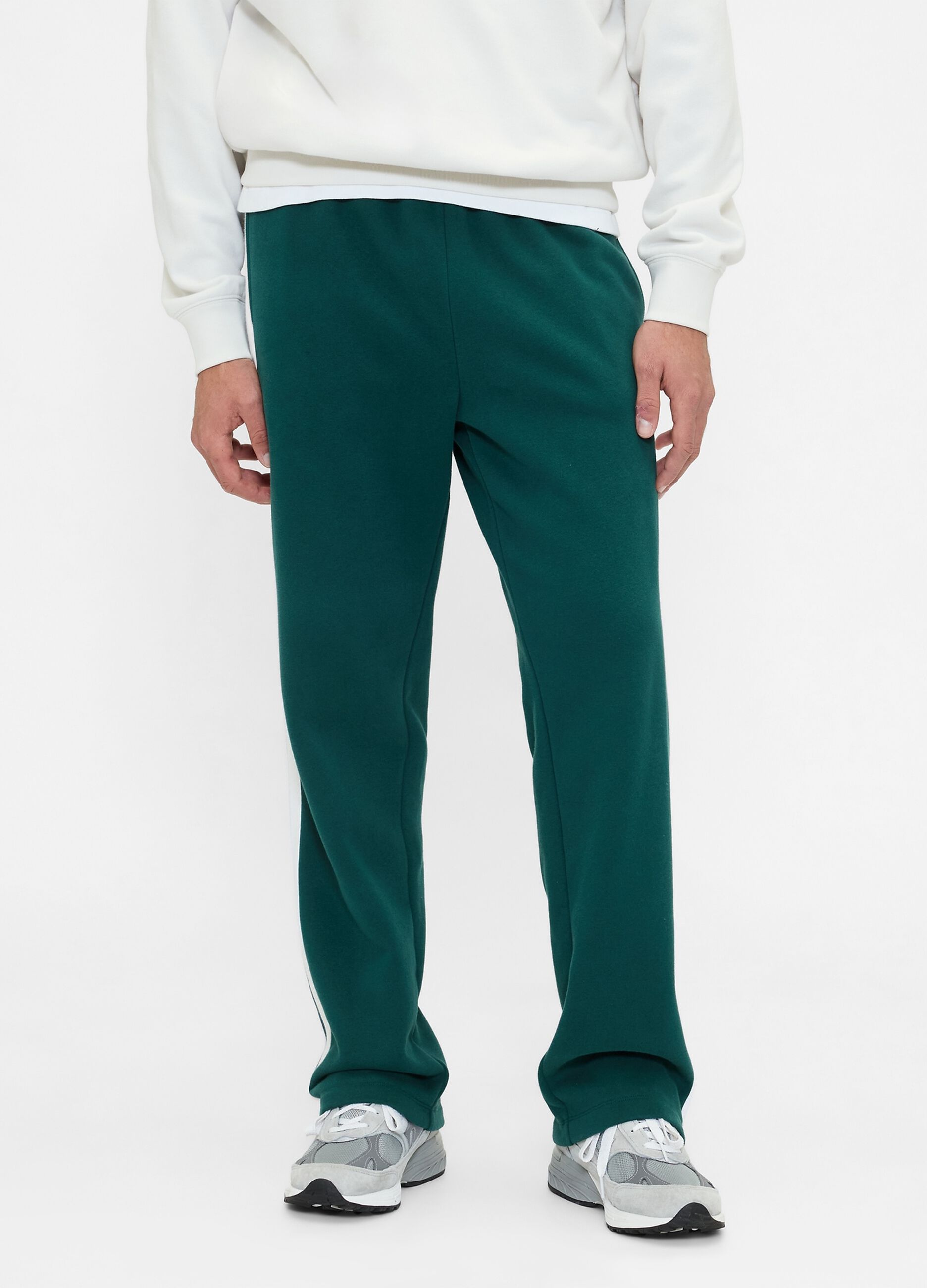 Pantaloni verdi in misto cotone_1