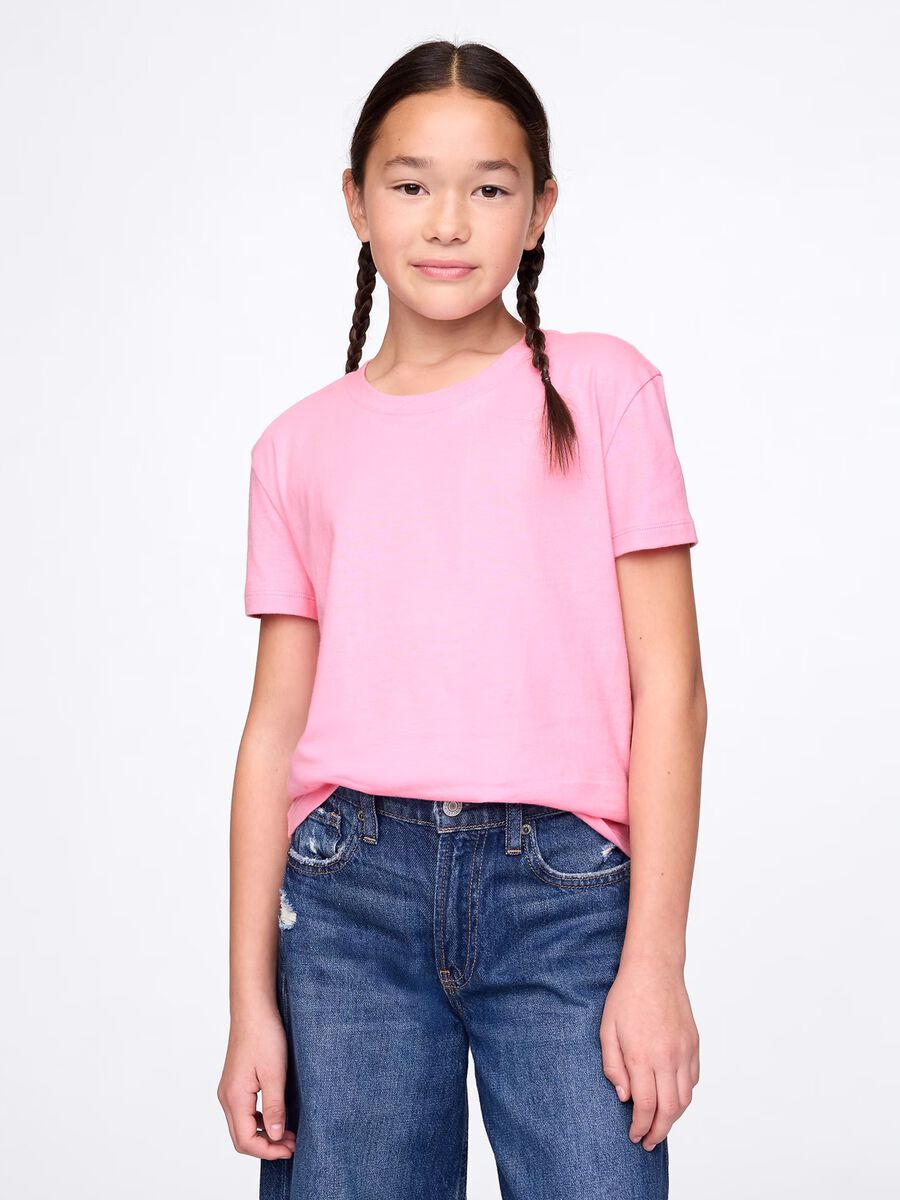 T-shirt rosa a maniche corte in cotone per bambina GAP Kids Bambina_0