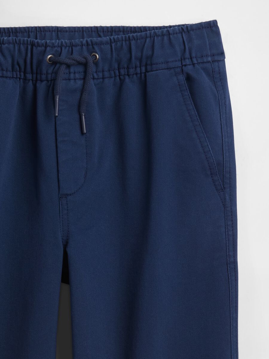 Pantaloni blu per bambino in tessuto elasticizzato Bambino_4