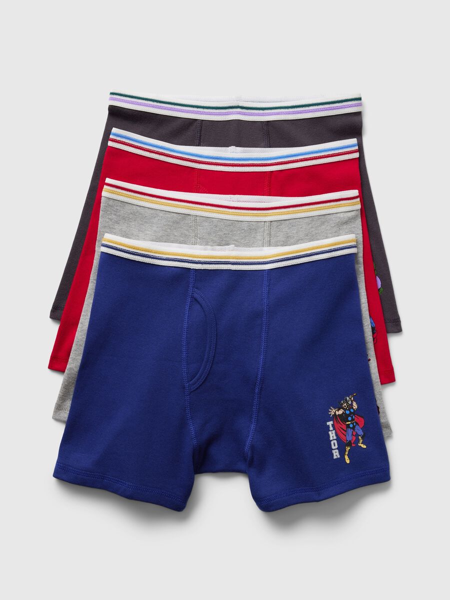 Set quattro boxer con stampa Avengers Bambino_0