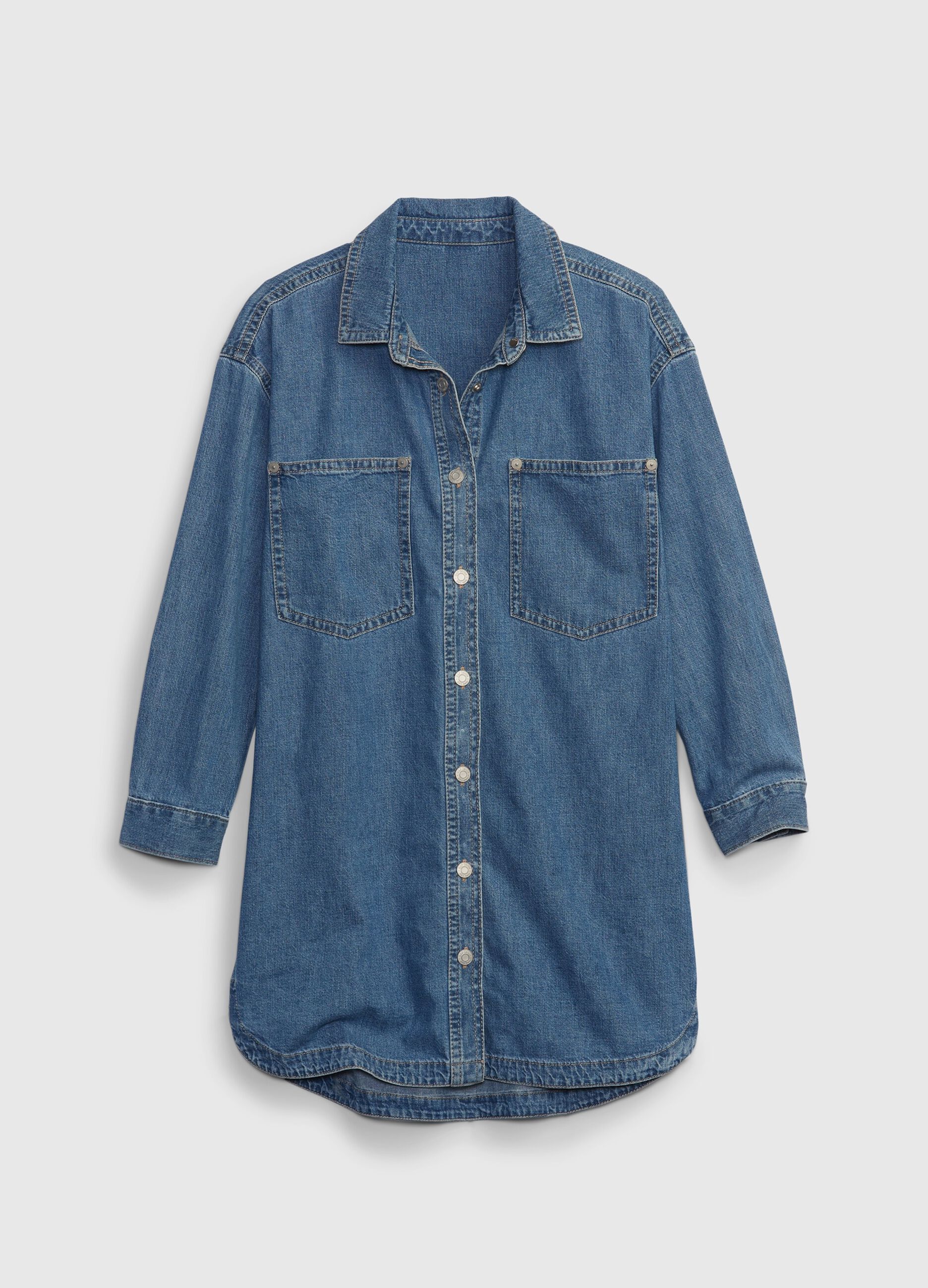 Denim shirt dress