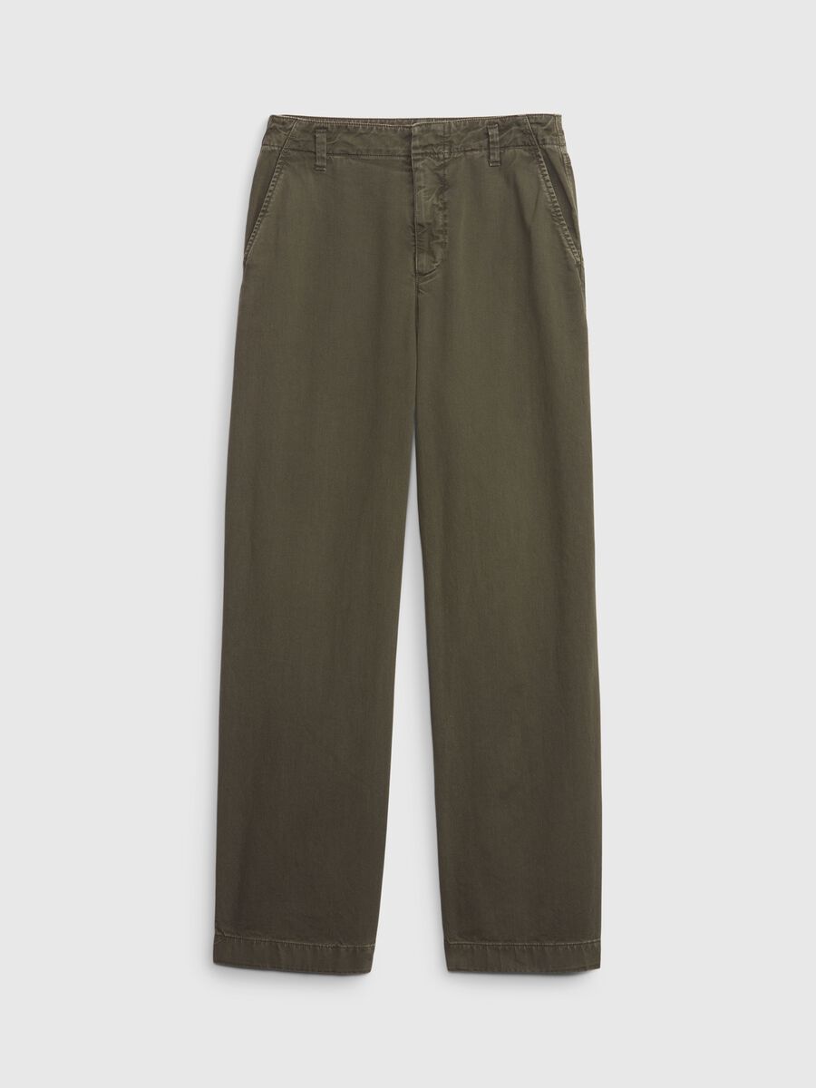 Loose-fit mid-rise trousers Woman_5