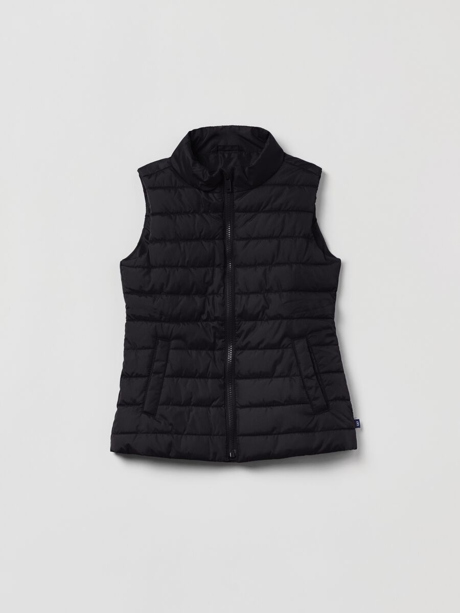 Quilted full-zip gilet Girl_0