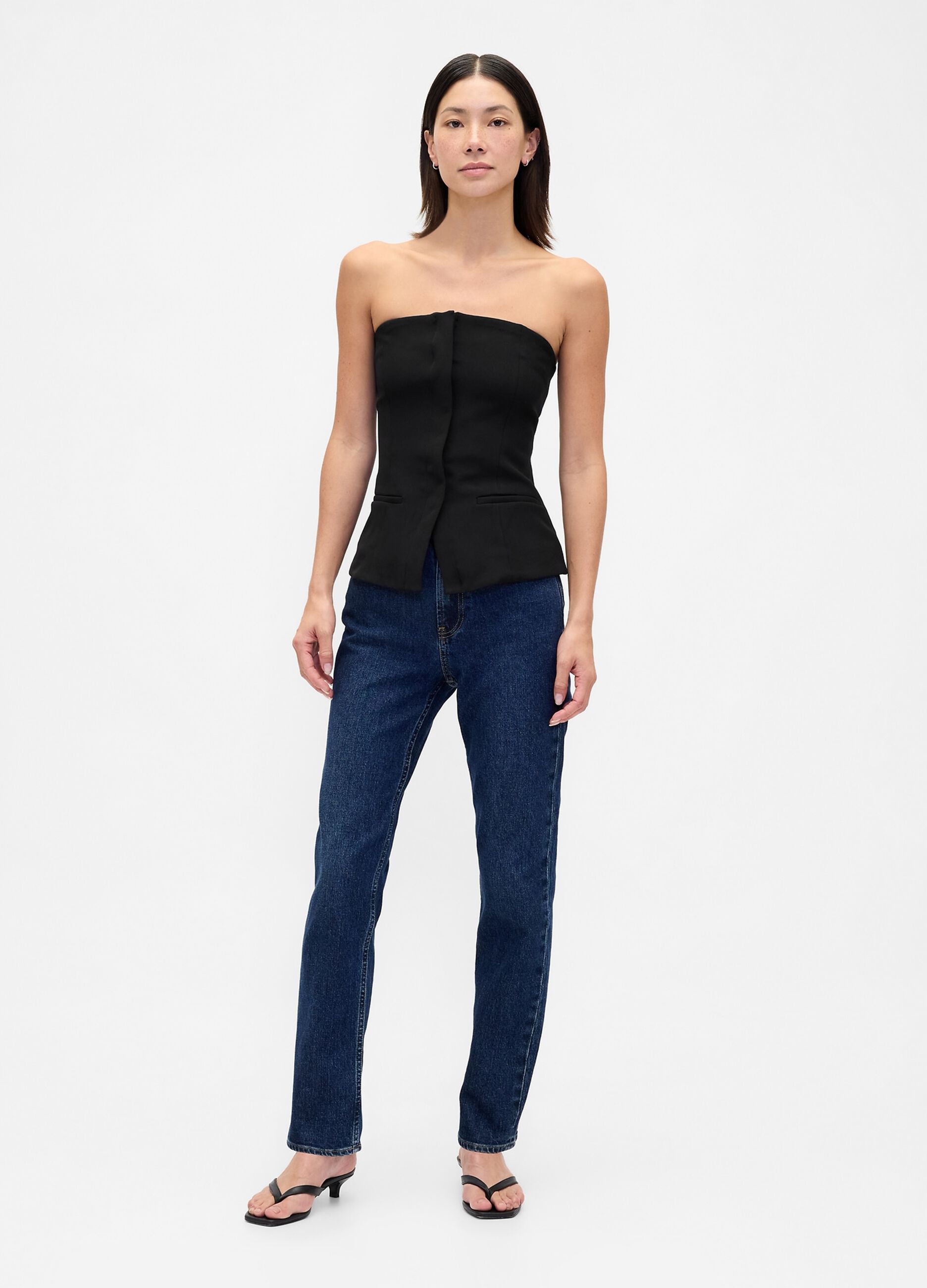 Black Stretch Waistcoat