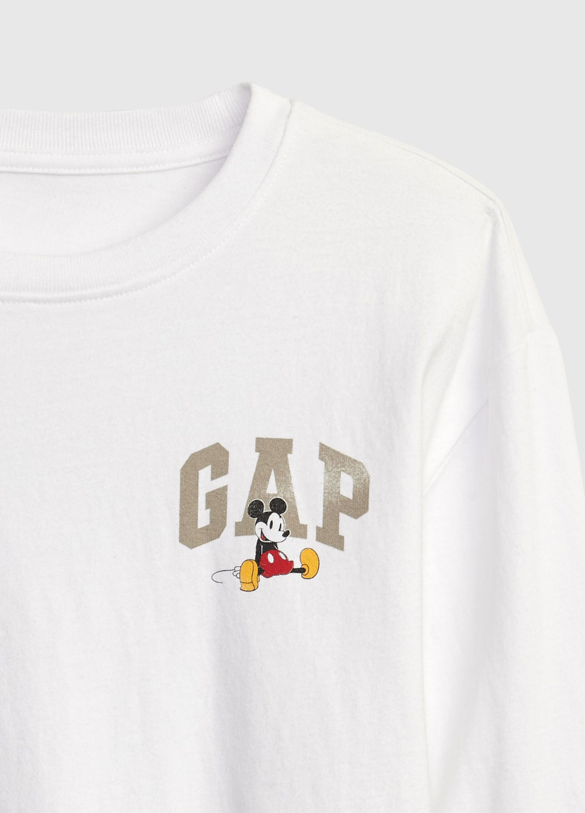 T-shirt with long sleeves and Mickey Mouse print and logo_2