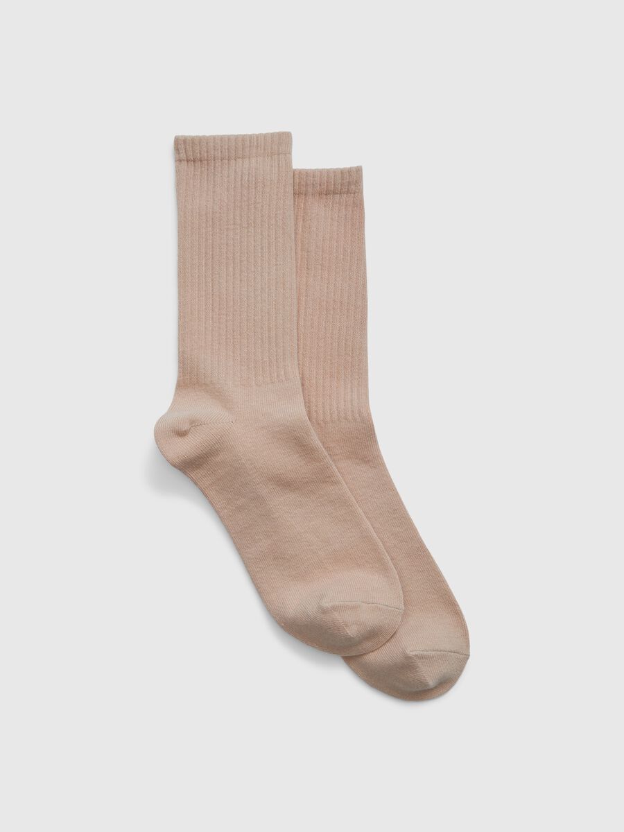 Ribbed organic cotton socks Man_0