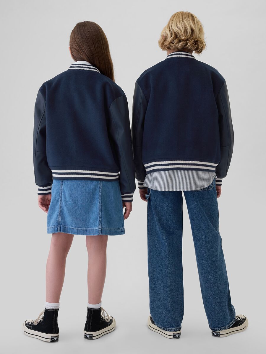 Giacca varsity con logo Unisex_2