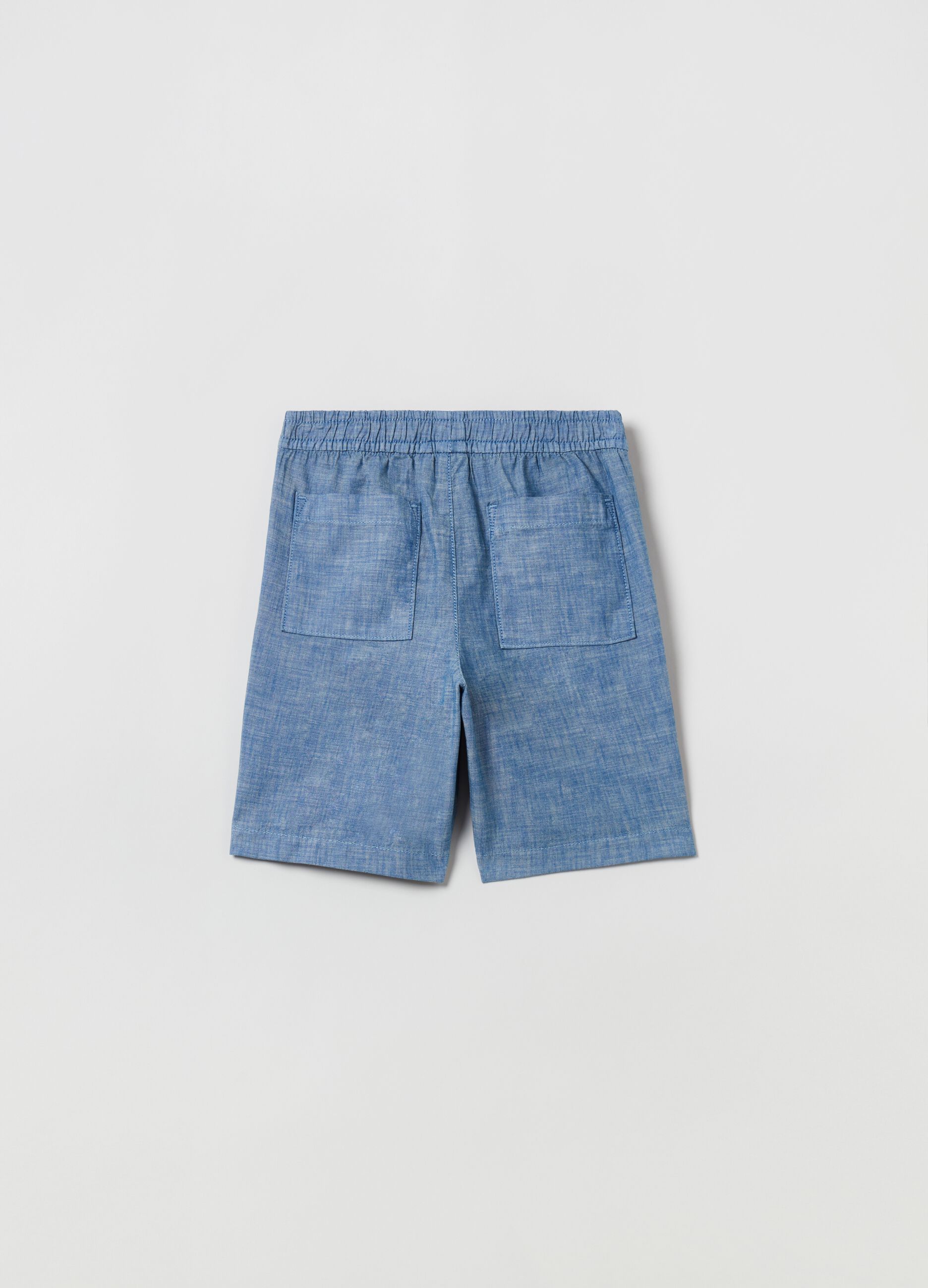 Shorts in cotone con coulisse_1