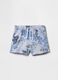 Shorts in maglia con farfalle_0