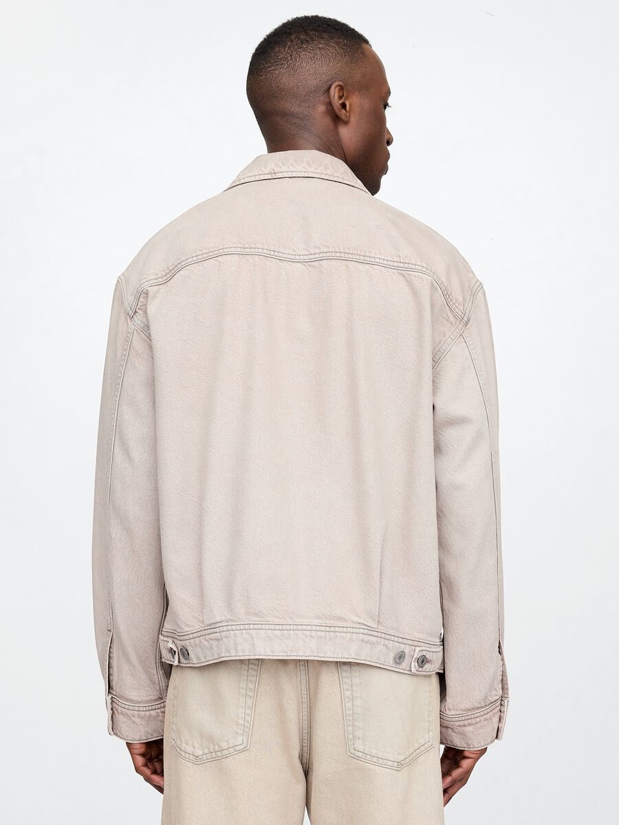 Gap Beige Denim Jacket Unisex_1