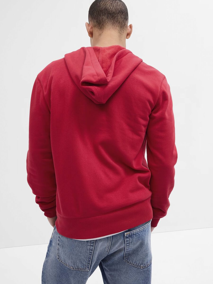 Full-zip con cappuccio ricamo logo Uomo_1