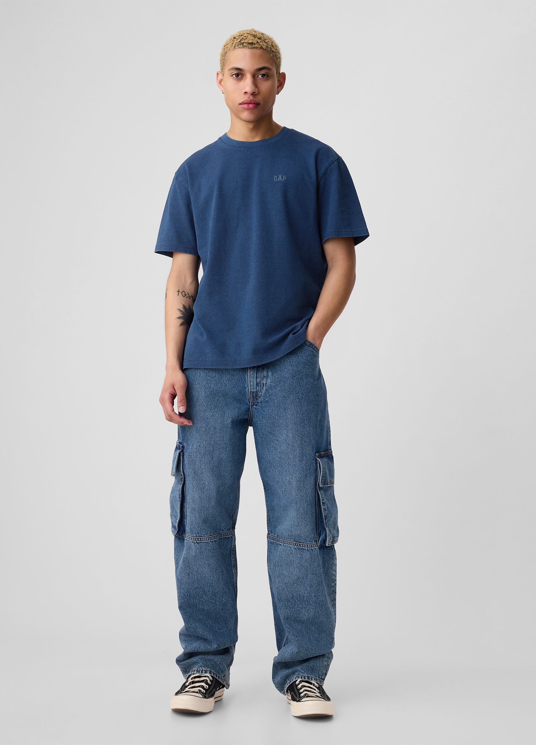 T-shirt relaxed fit ricamo mini logo_1
