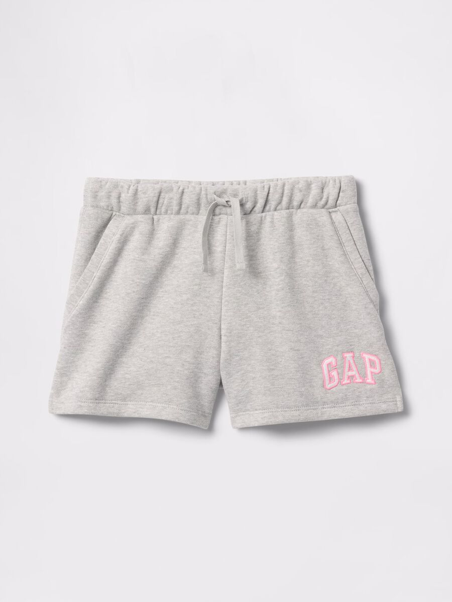Shorts in grigio melange Bambina_4