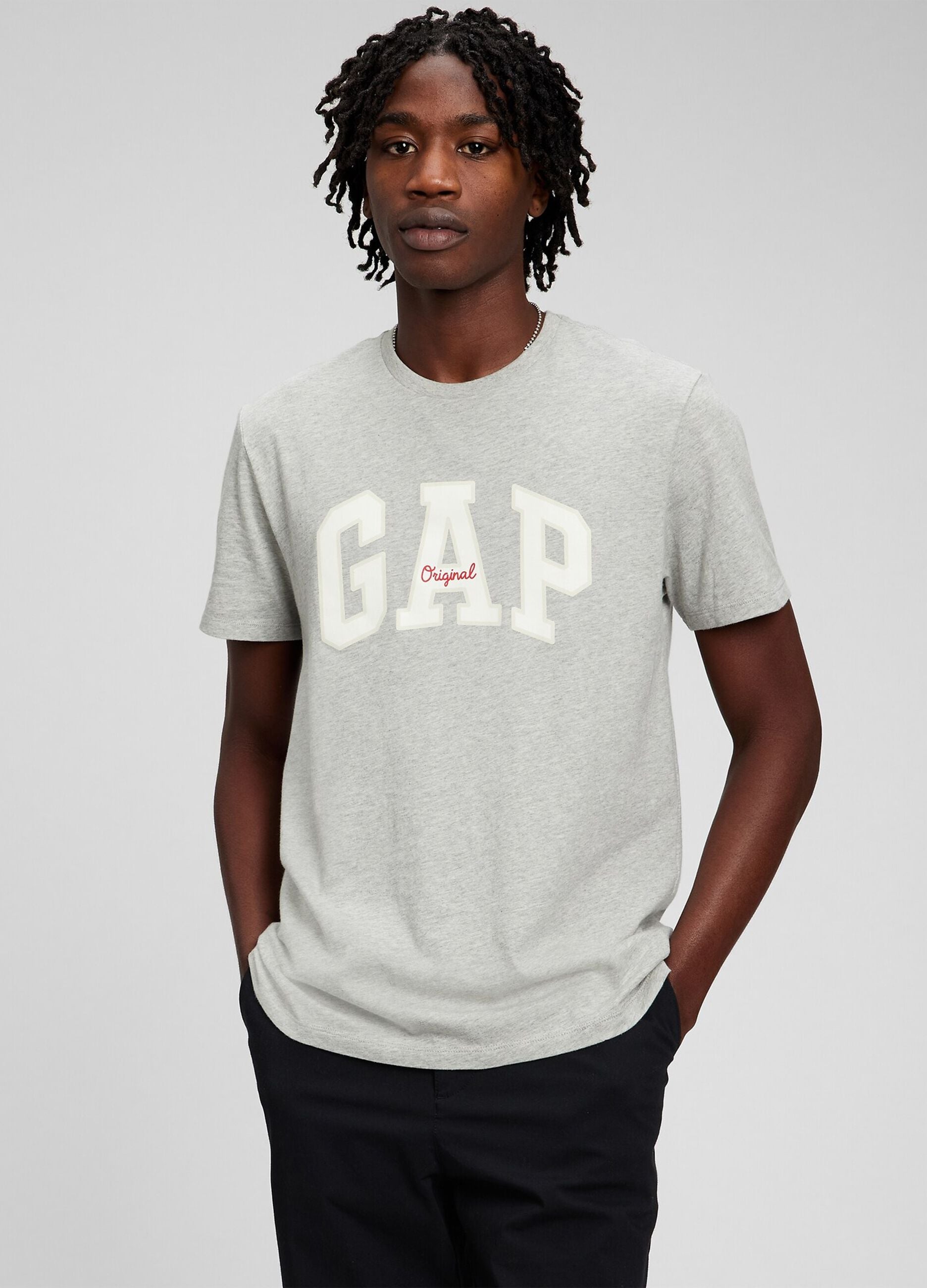 T-shirt in cotone con stampa logo GAP