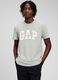 T-shirt in cotone con stampa logo GAP_0