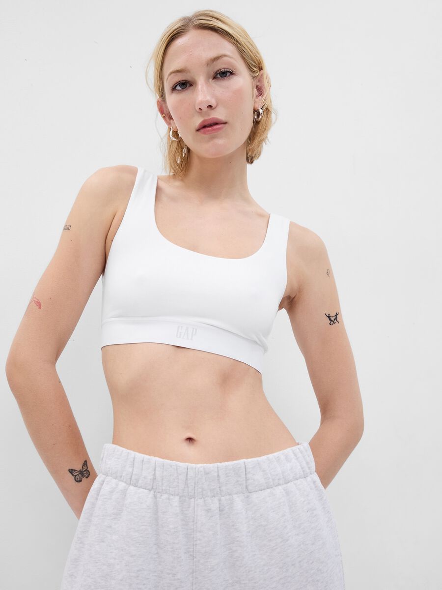 Reggiseno Bralette in cotone bio stretch Donna_0