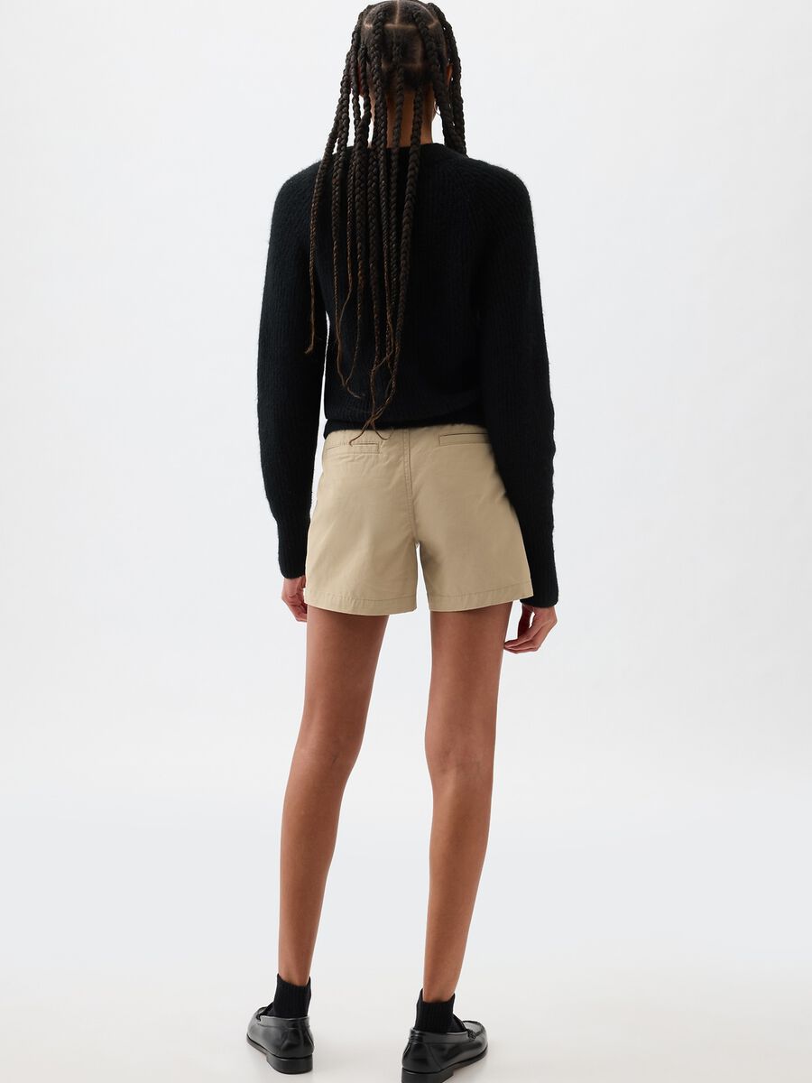 Chino shorts in stretch cotton Woman_1