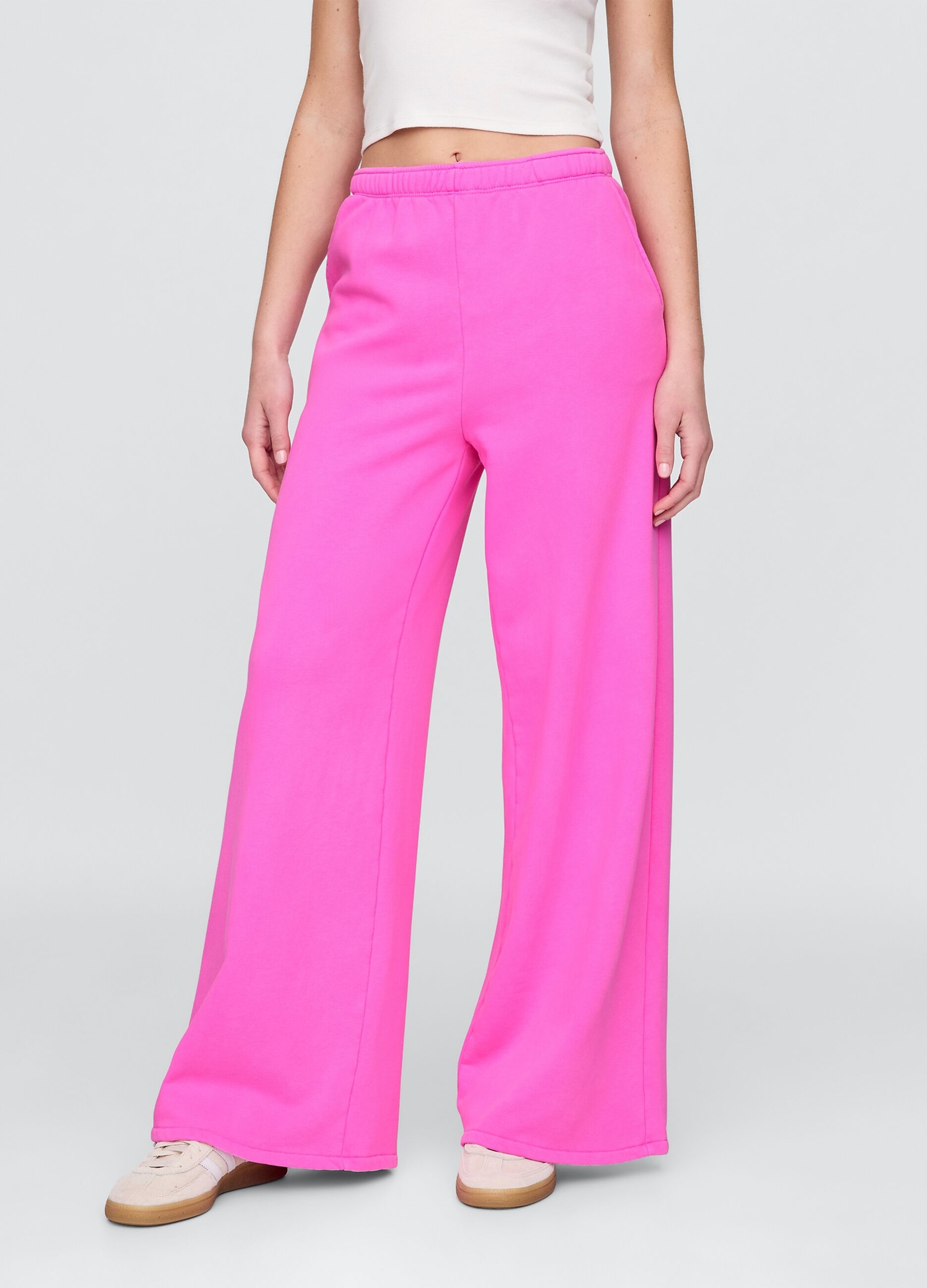 Pantaloni rosa ampi palazzo_1