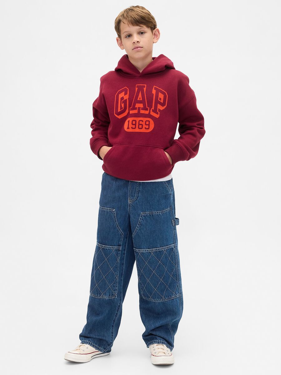 Pantaloni baggy in denim per ragazzo Bambino_0