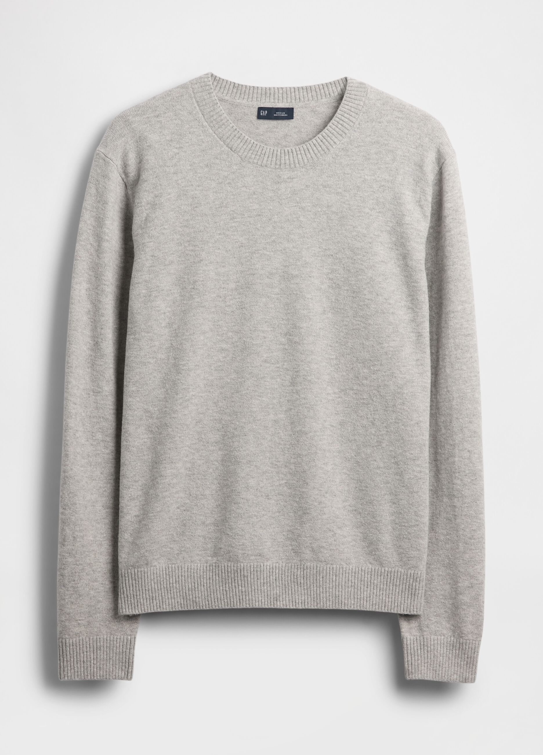 Maglione grigio in misto cotone