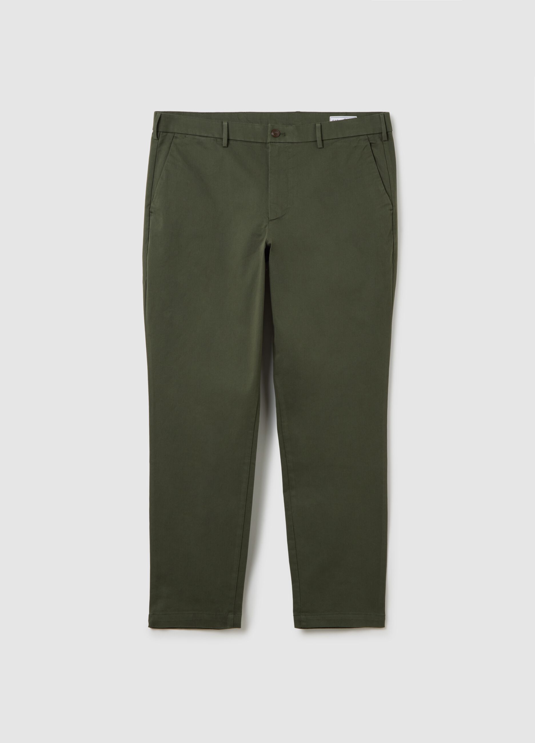 Pantaloni slim fit in cotone stretch_1