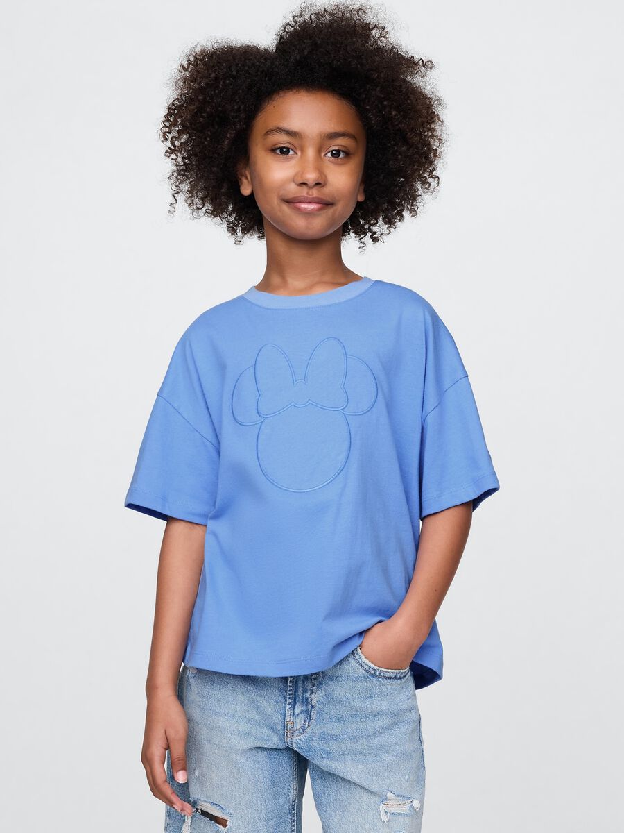 T-shirt a maniche corte blu GAP Kids Bambina_0