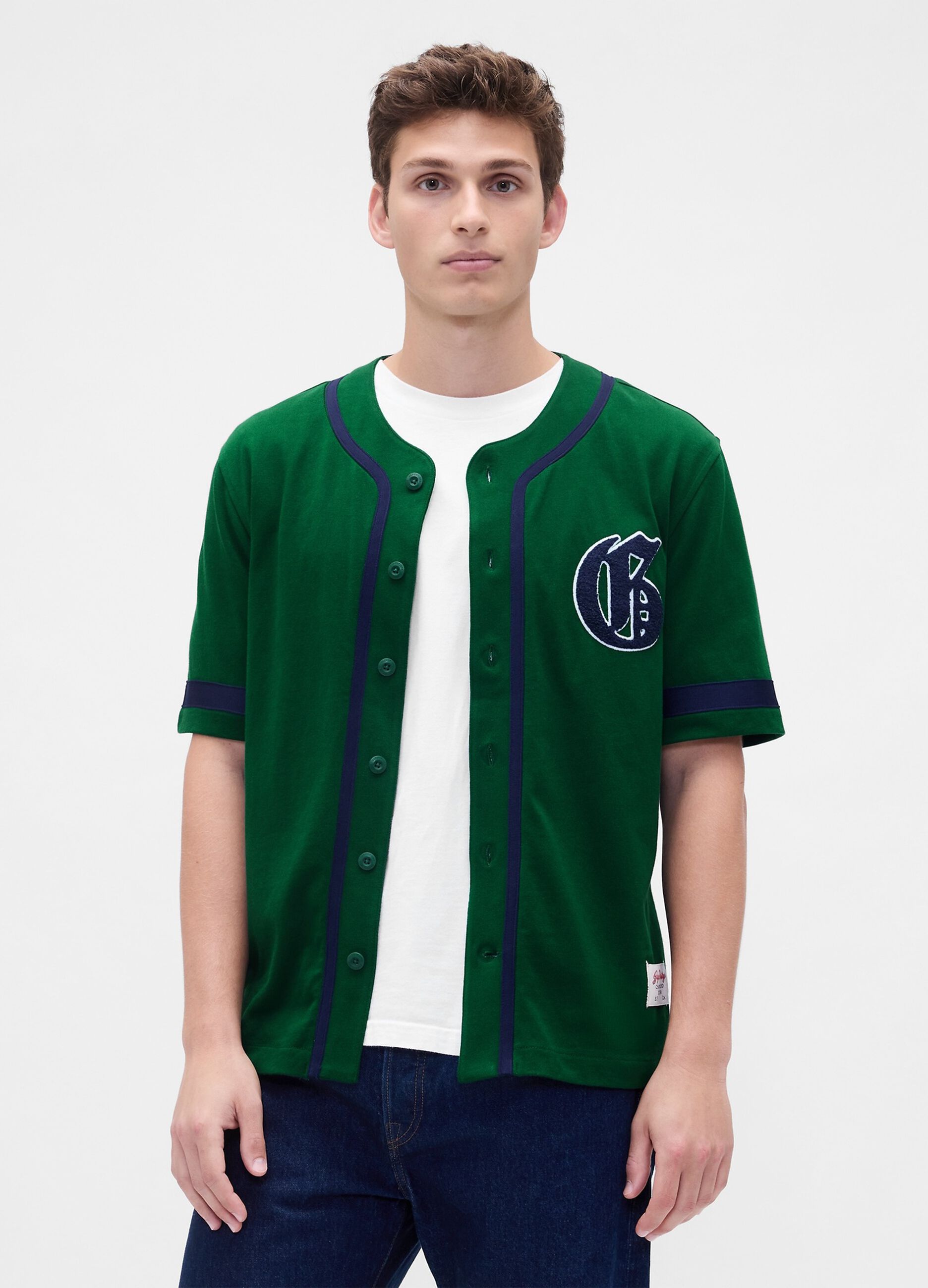 Maglia baseball in cotone