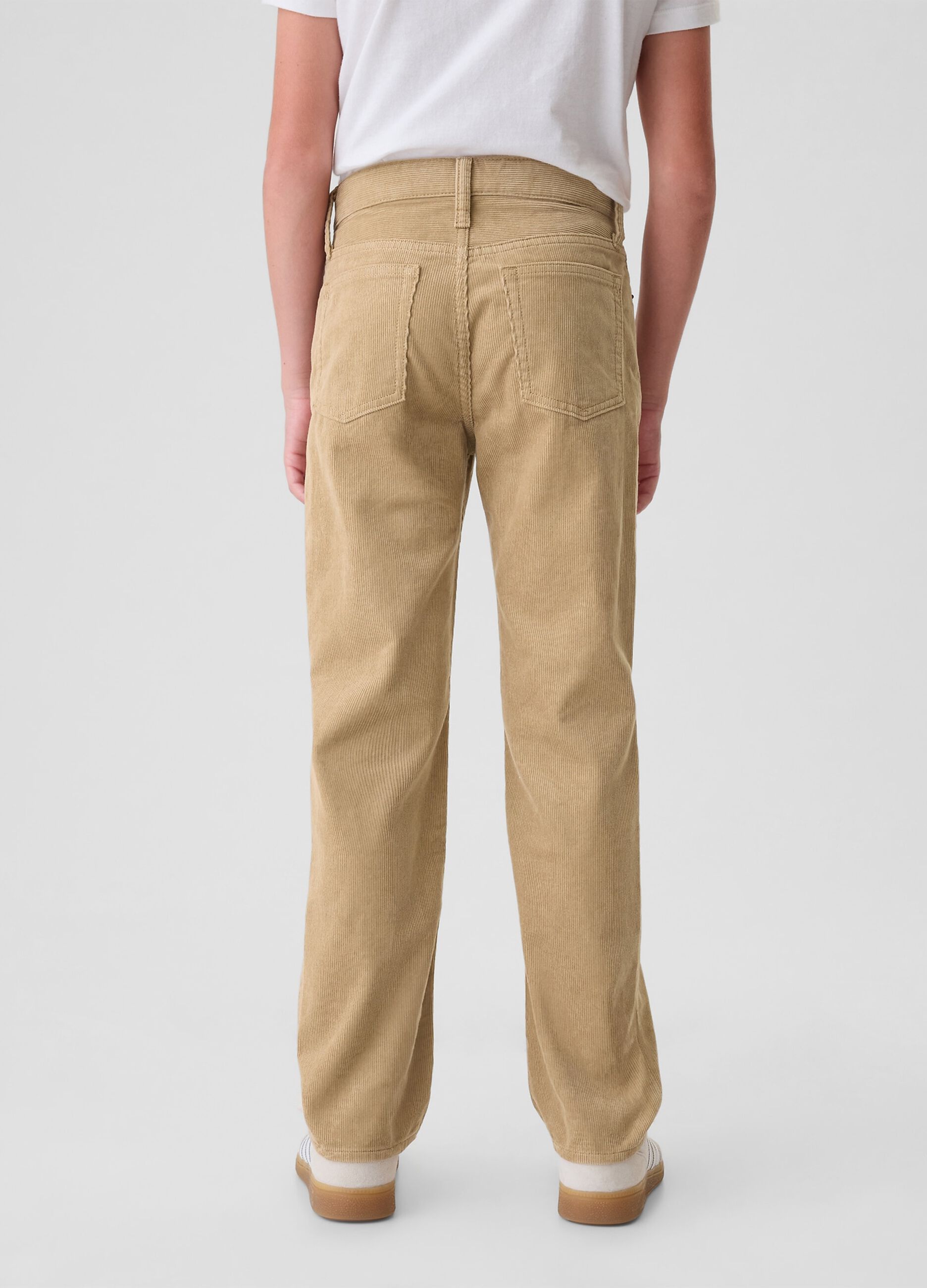 Pantaloni chino in corduroy