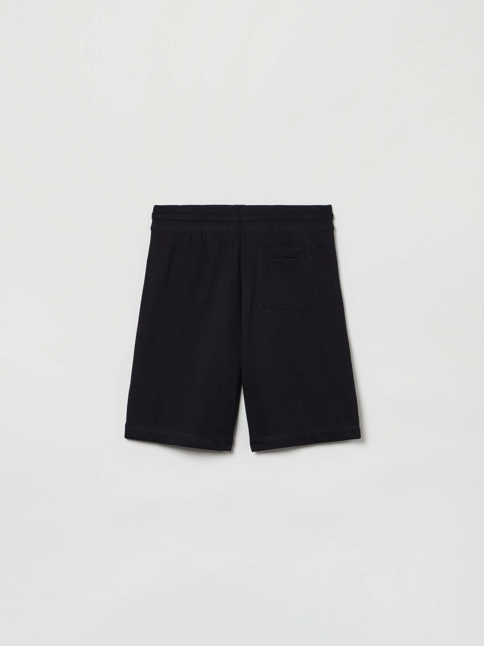 Bermuda jogger in felpa con ricamo logo_2