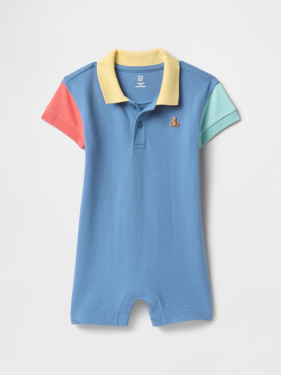 Multicolour Stretch Cotton Baby Romper GAP Kids Newborn Boy_0