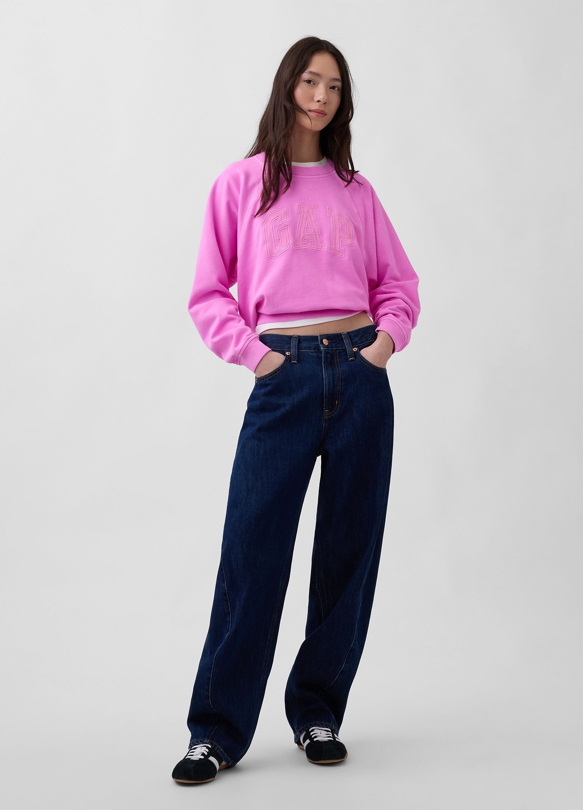 Felpa in misto cotone con logo GAP