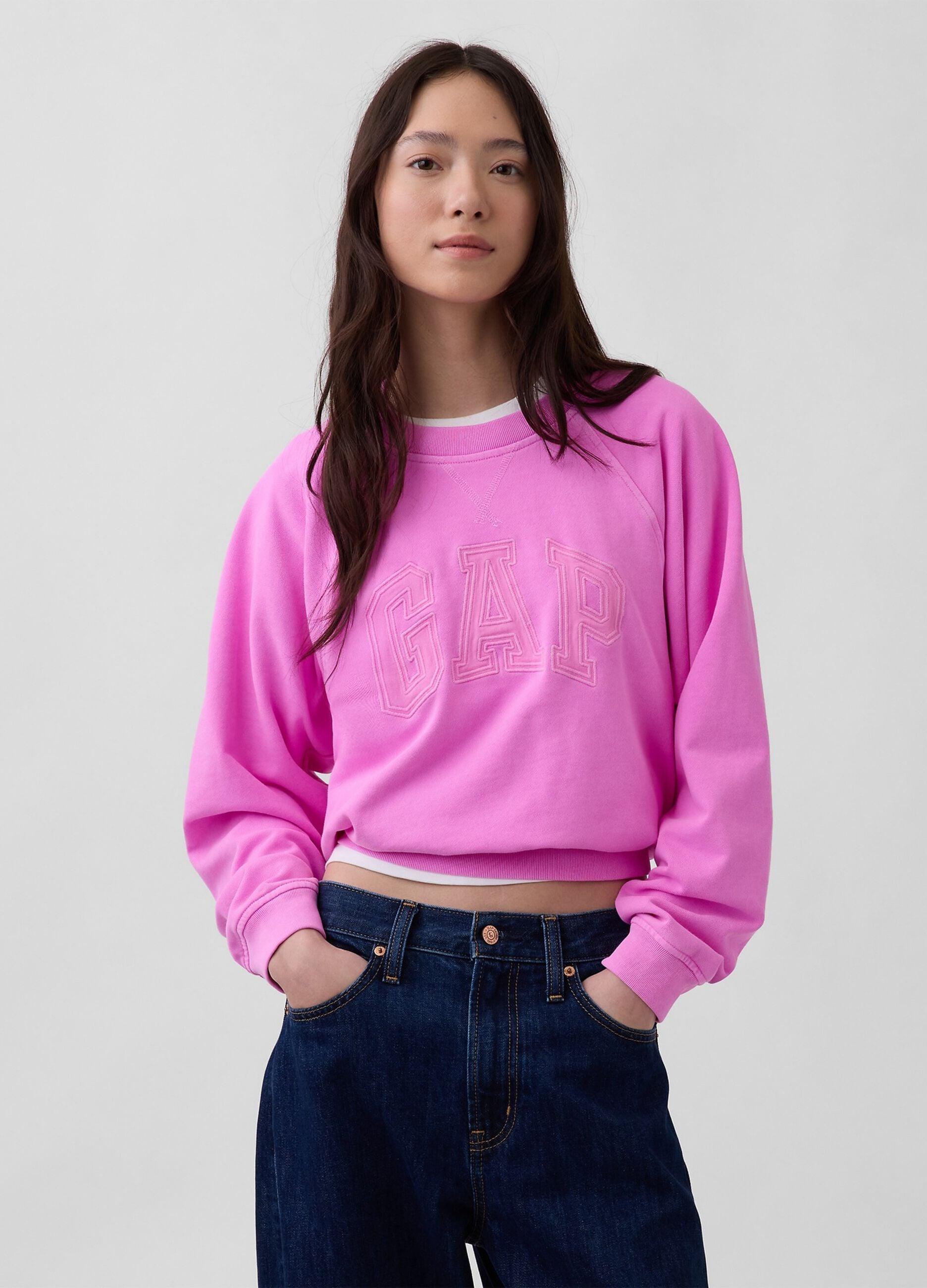 Felpa in misto cotone con logo GAP