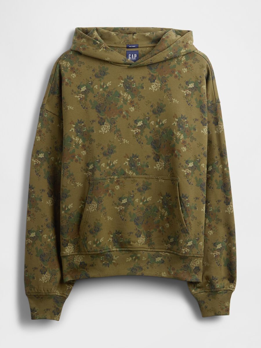 Green Hooded Sweatshirt Man_3