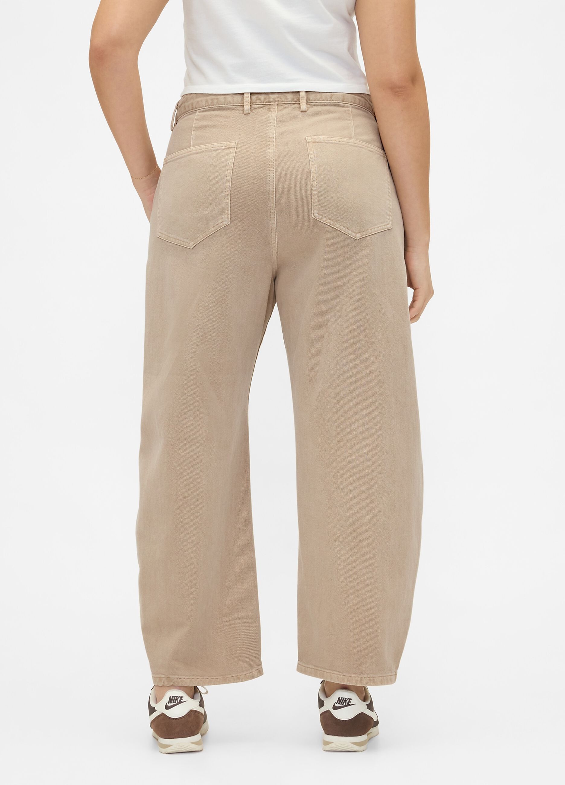 Beige Cotton Trousers