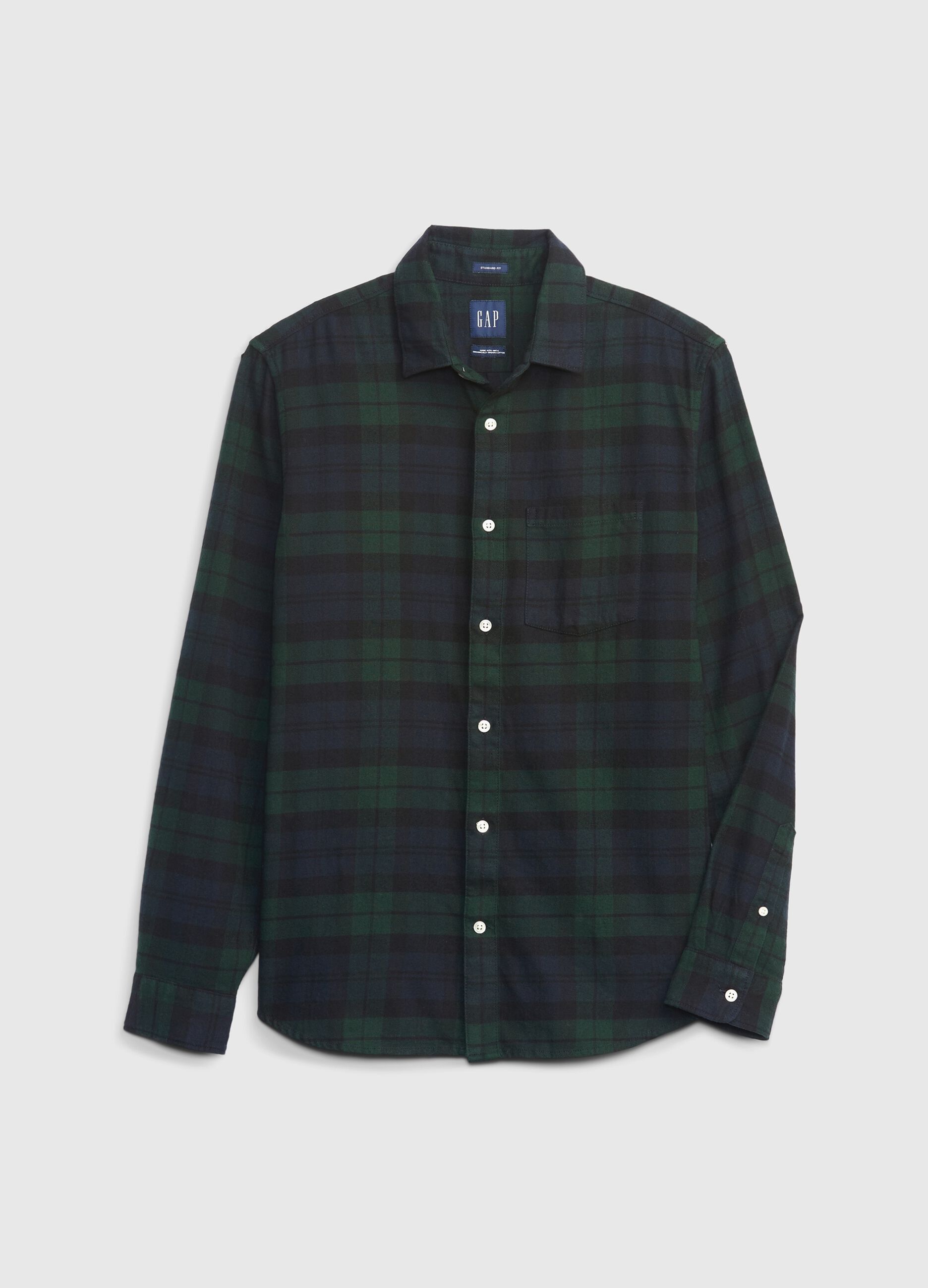 Flannel shirt with check pattern_3