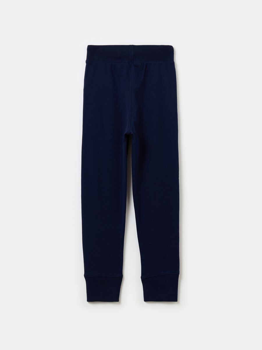 Joggers in French Terry con ricamo logo Bambino_1