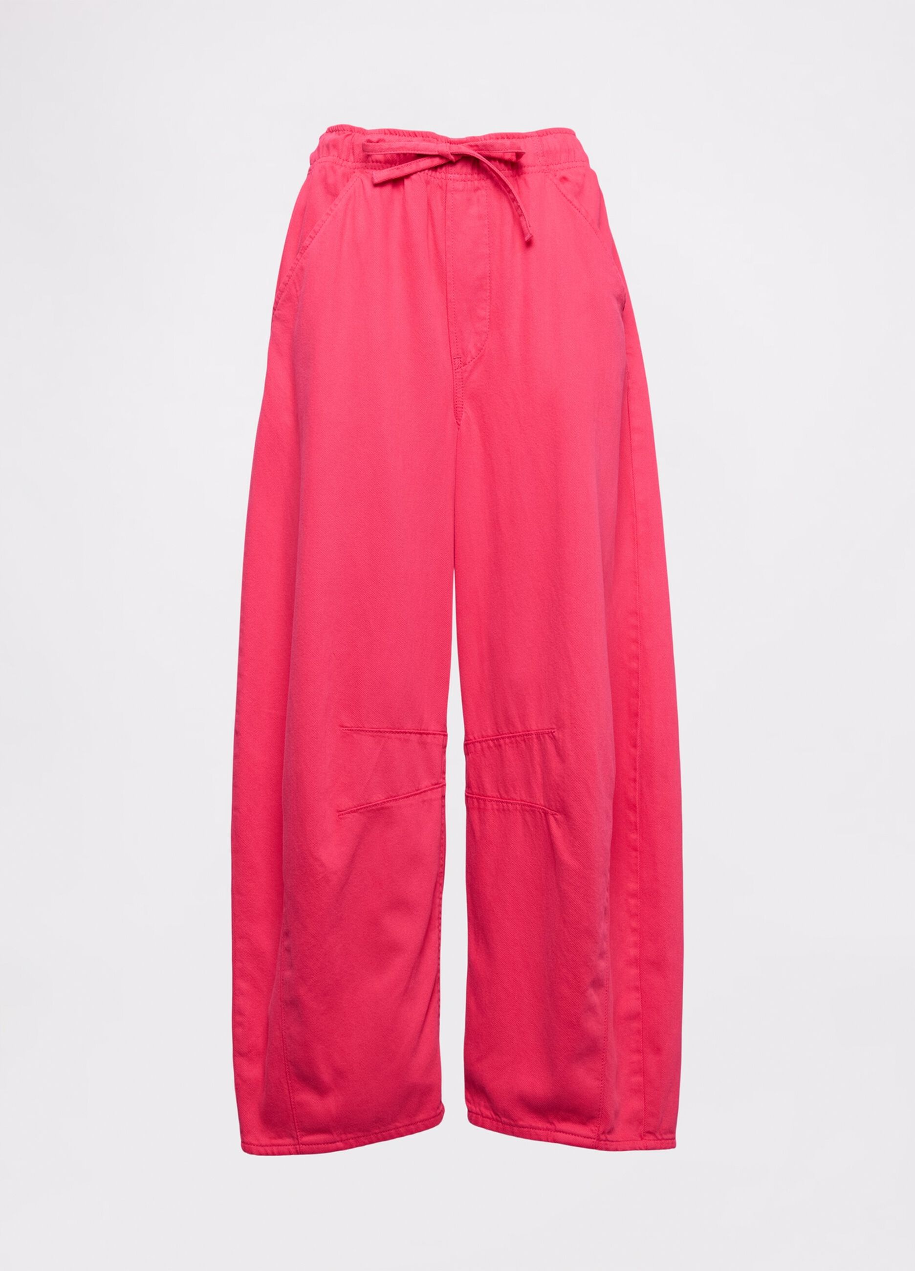 Pantaloni rosa in Lyocell e cotone_6