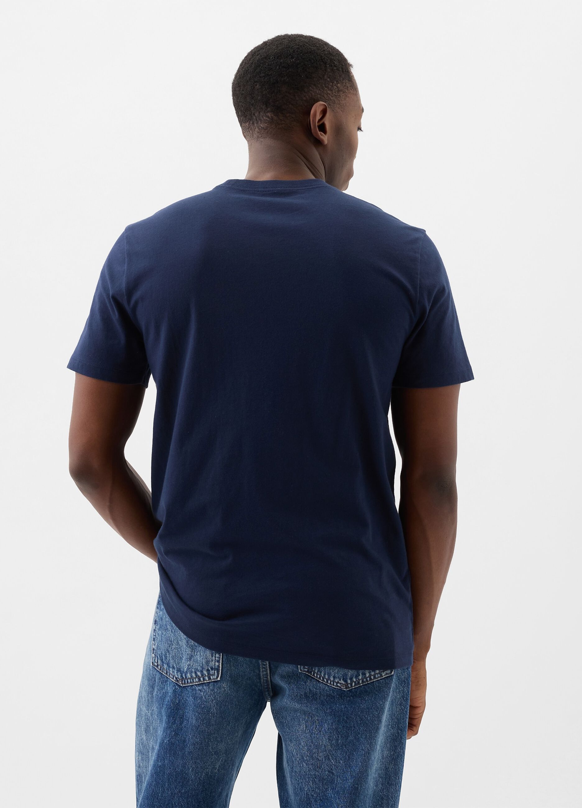 T-shirt in cotone con stampa logo_2