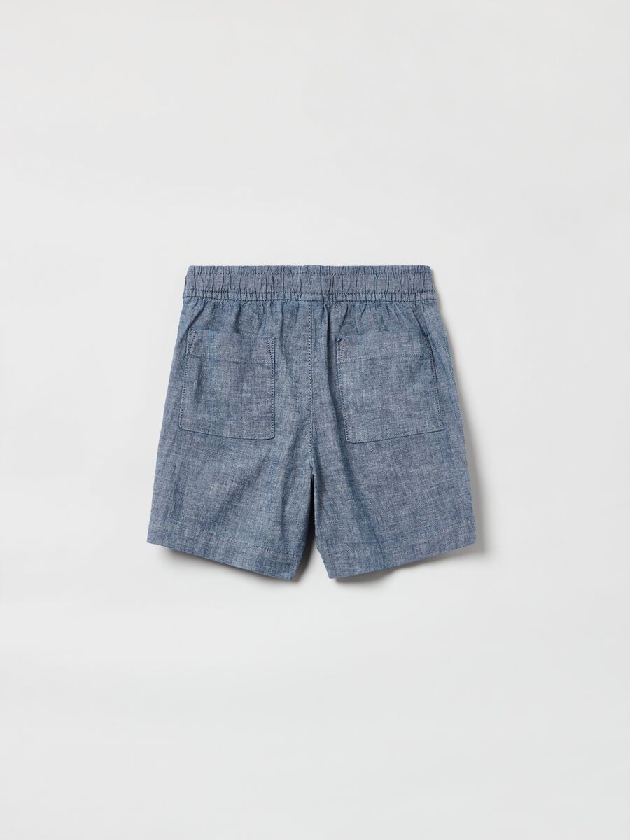 Shorts in cotone con coulisse Bambino_1