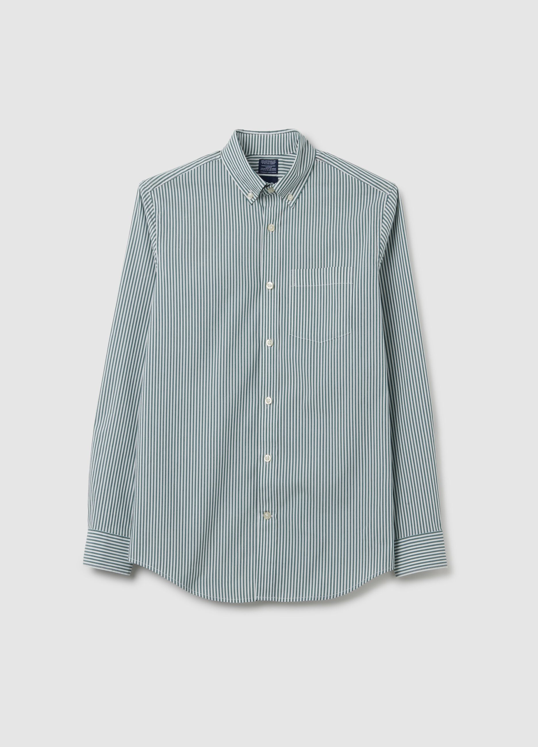 Camicia regular fit in popeline a righe Coolmax®_1