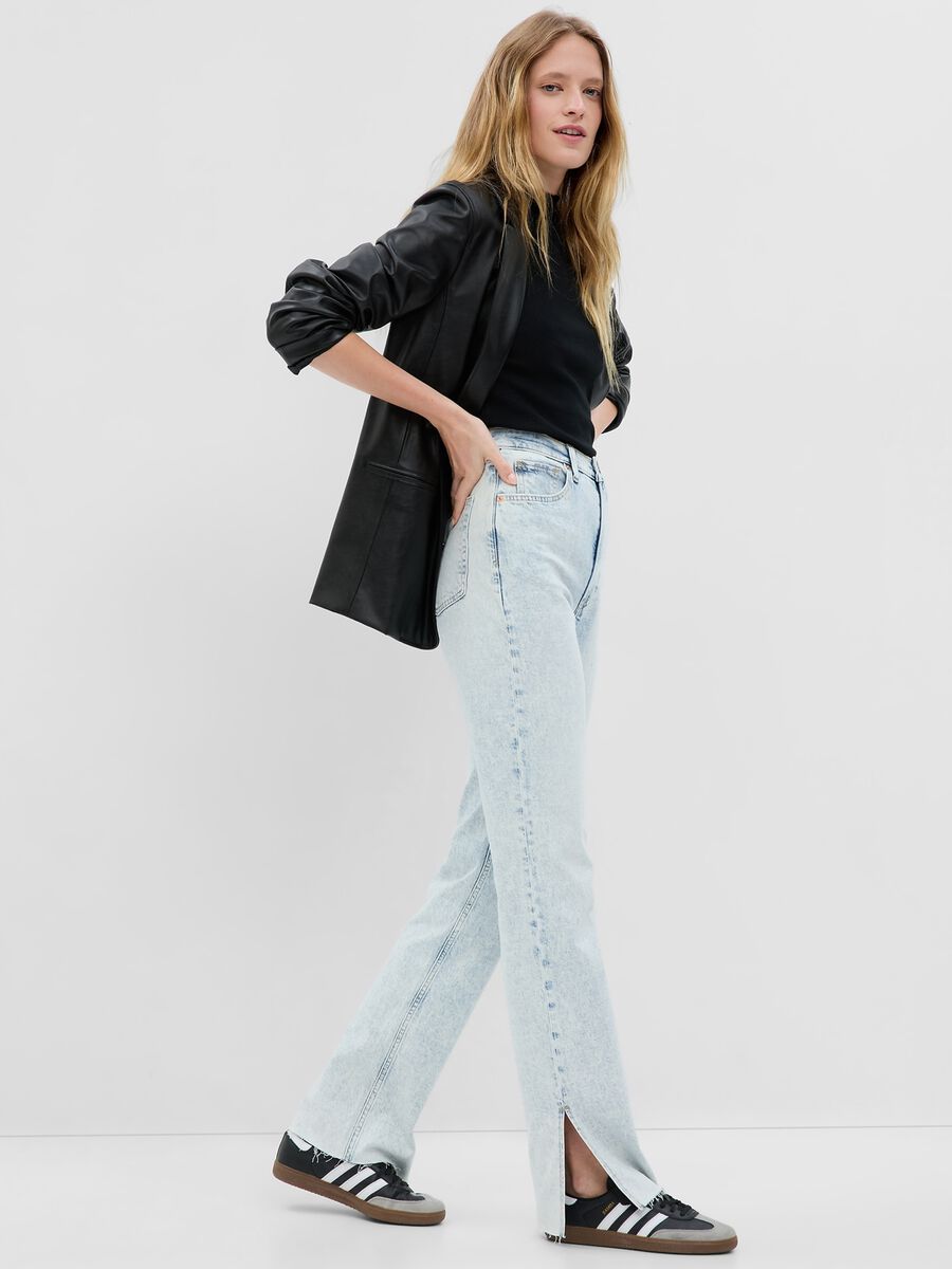 High-rise, loose-fit jeans Woman_0