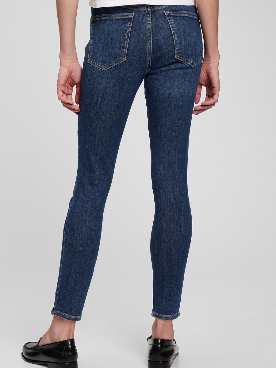 High-waist, skinny-fit stretch jeans Woman_1