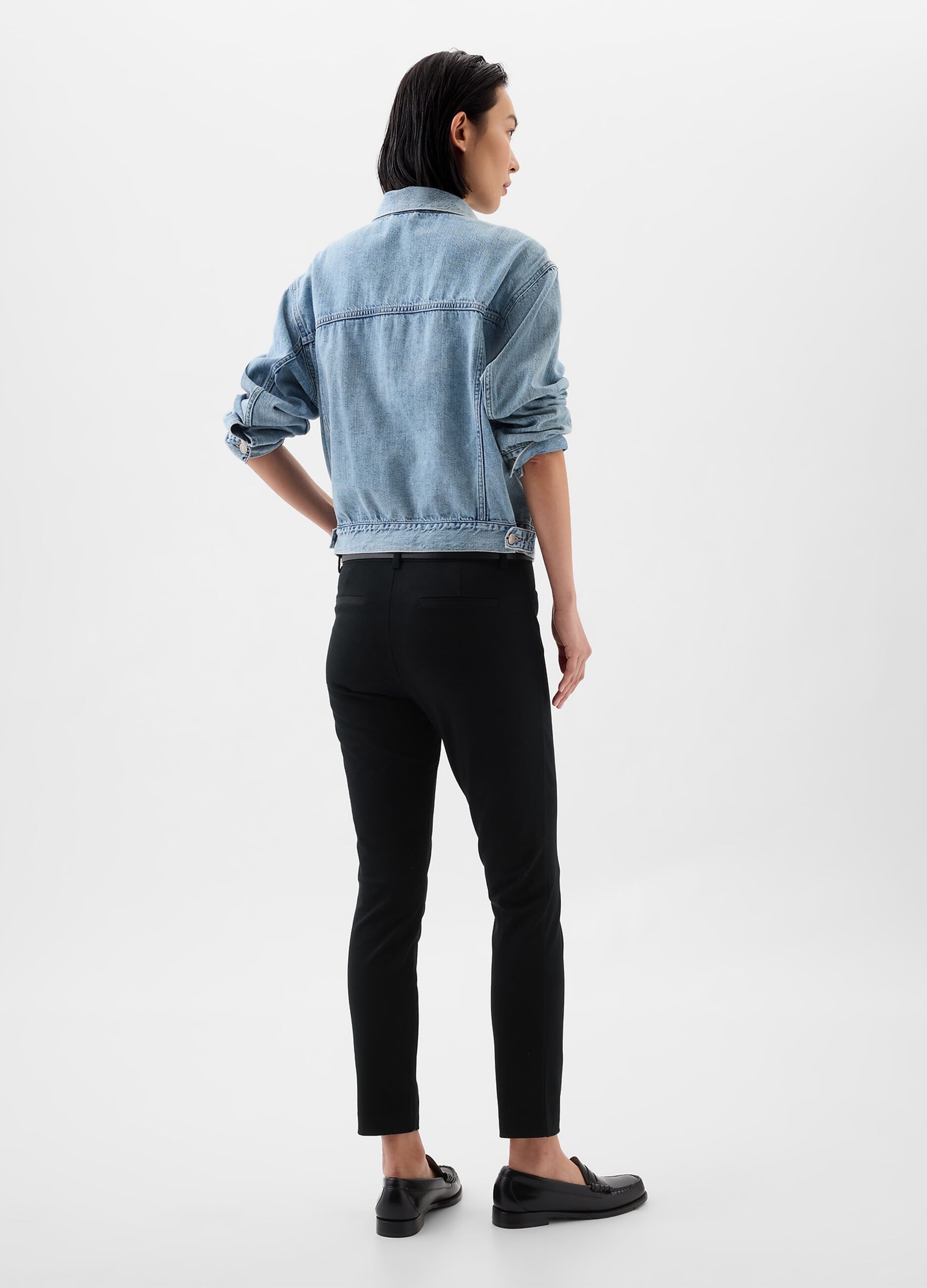 Pantalone a sigaretta in cotone stretch_2