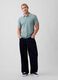 Polo a maniche corte in cotone con logo GAP_2